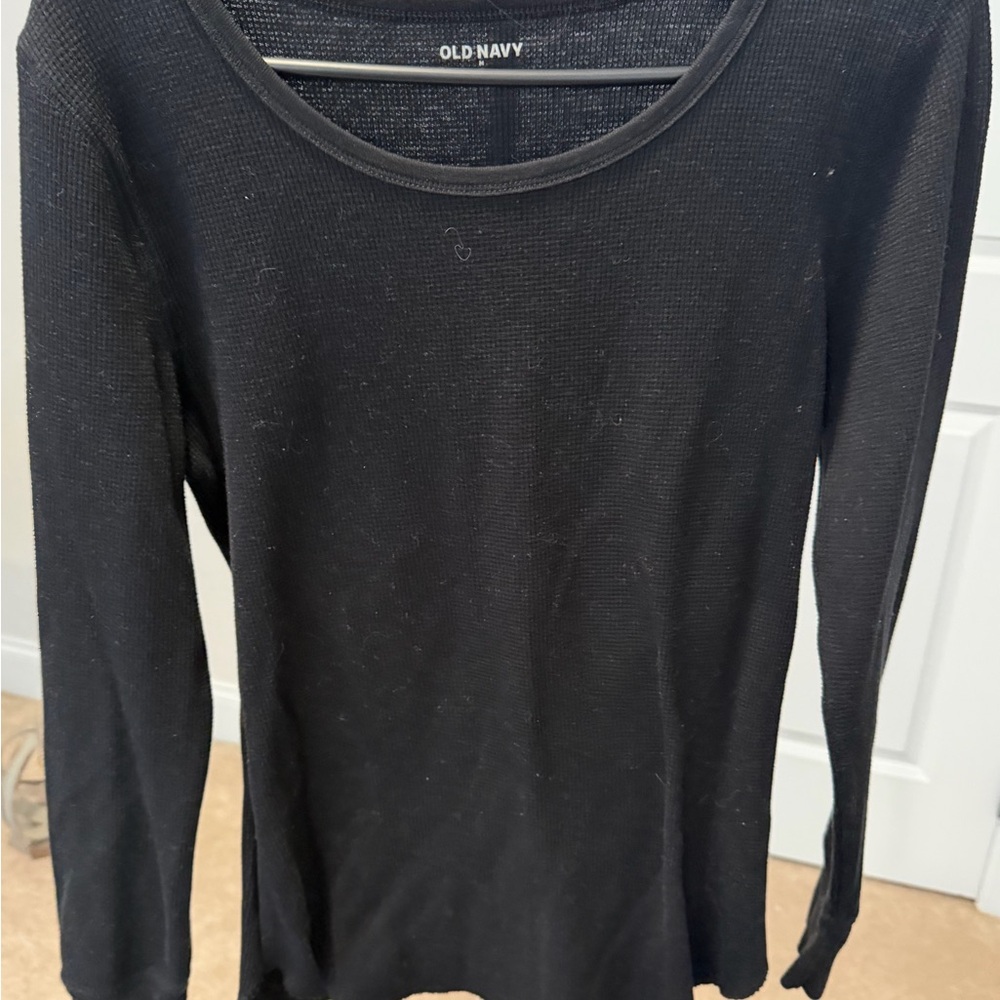 Old Navy Women's Long Sleeve Black Tee